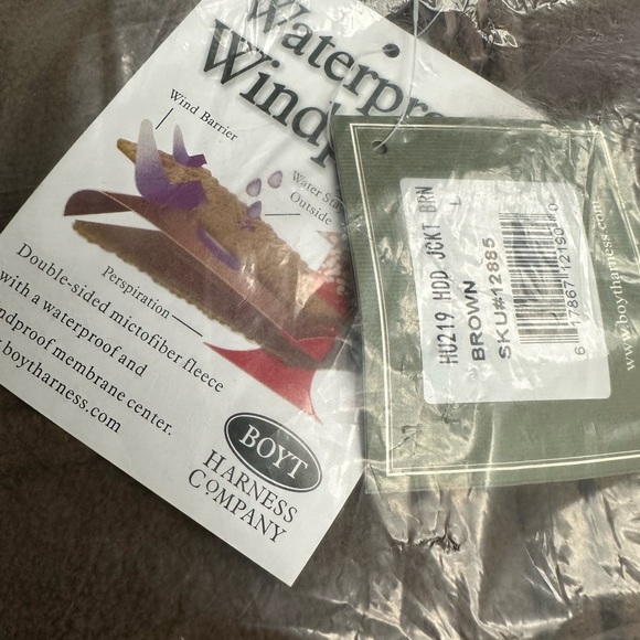 Boyt Harness Mens Hu219 Fleece Water and Windproof Hooded Jacket New With Tags - Picture 3 of 4